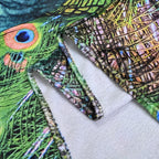 One Time Deal - Ultra-Soft Animal Print Blanket 240 GSM size 150x200-  Peacock