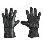 100% Genuine Leather Winter Gloves (Size Large) - Black