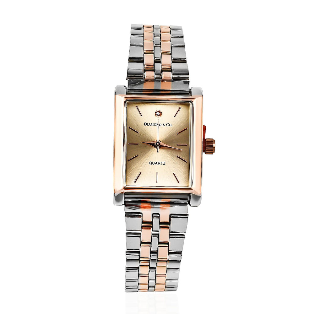 Diamond - Co. Premium Pink Diamond Ladies Watch SI Clarity Full Cut Pink Diamond