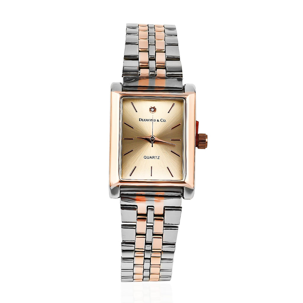 Diamond - Co. Premium Pink Diamond Ladies Watch SI Clarity Full Cut Pink Diamond