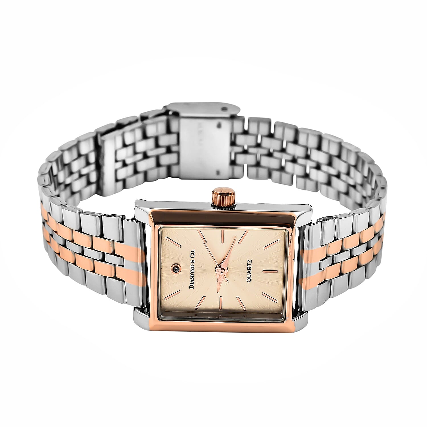 Diamond - Co. Premium Pink Diamond Ladies Watch SI Clarity Full Cut Pink Diamond