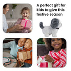 Doorbuster - Electric Walking Plush Dog Toy - Grey (Size 18x15x13 cm, 2 AA Battery Not Incl.)