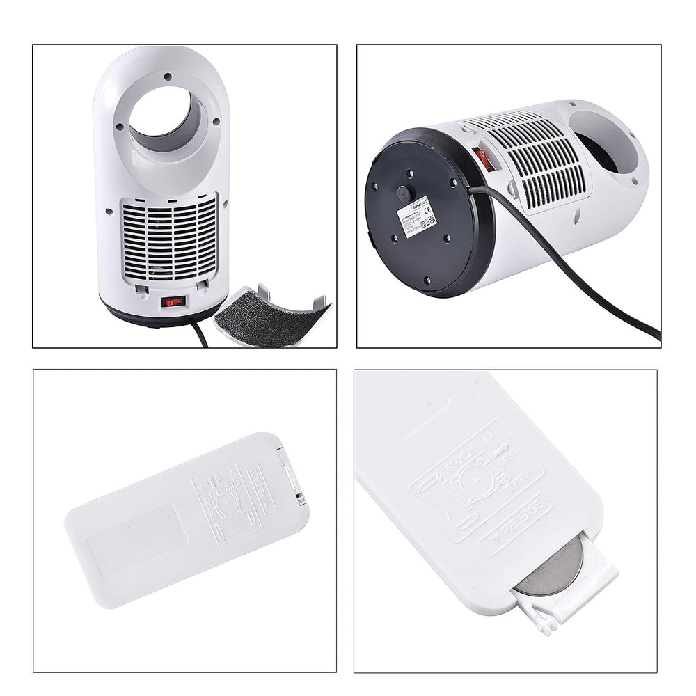 Homesmart 2 in 1 Bladeless Heater and Fan with Remote Control Supporting 60 Degree Wide Angle Oscillation with LED indicator Display