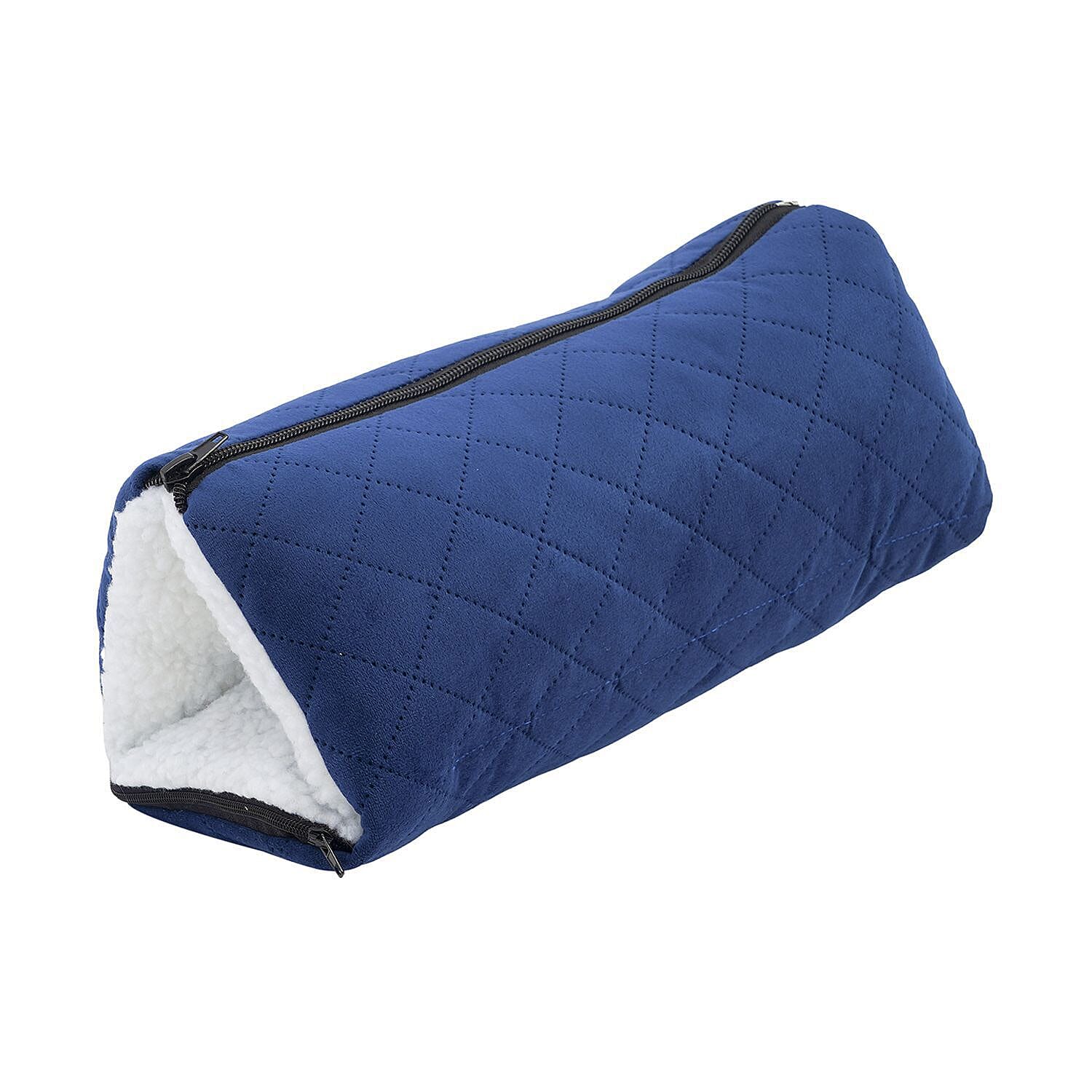 Doorbuster - Homesmart 2 in 1 Vibrating Massage Foldable Pillow (Size 38x33x6 Cm) - Navy - Requires 2AA Batteries (Not Included)