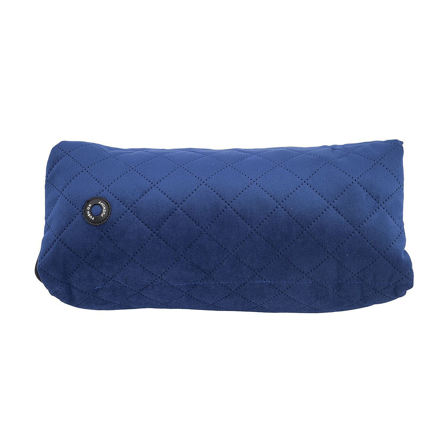 Doorbuster - Homesmart 2 in 1 Vibrating Massage Foldable Pillow (Size 38x33x6 Cm) - Navy - Requires 2AA Batteries (Not Included)