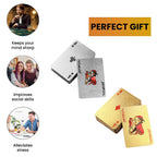 Value Bundle - Pack of 2 Gold and Silver Plated Playing Cards