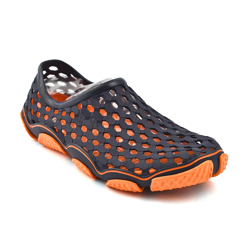 Dotted Outdoor Trainers (Size 5) - Navy and Orange