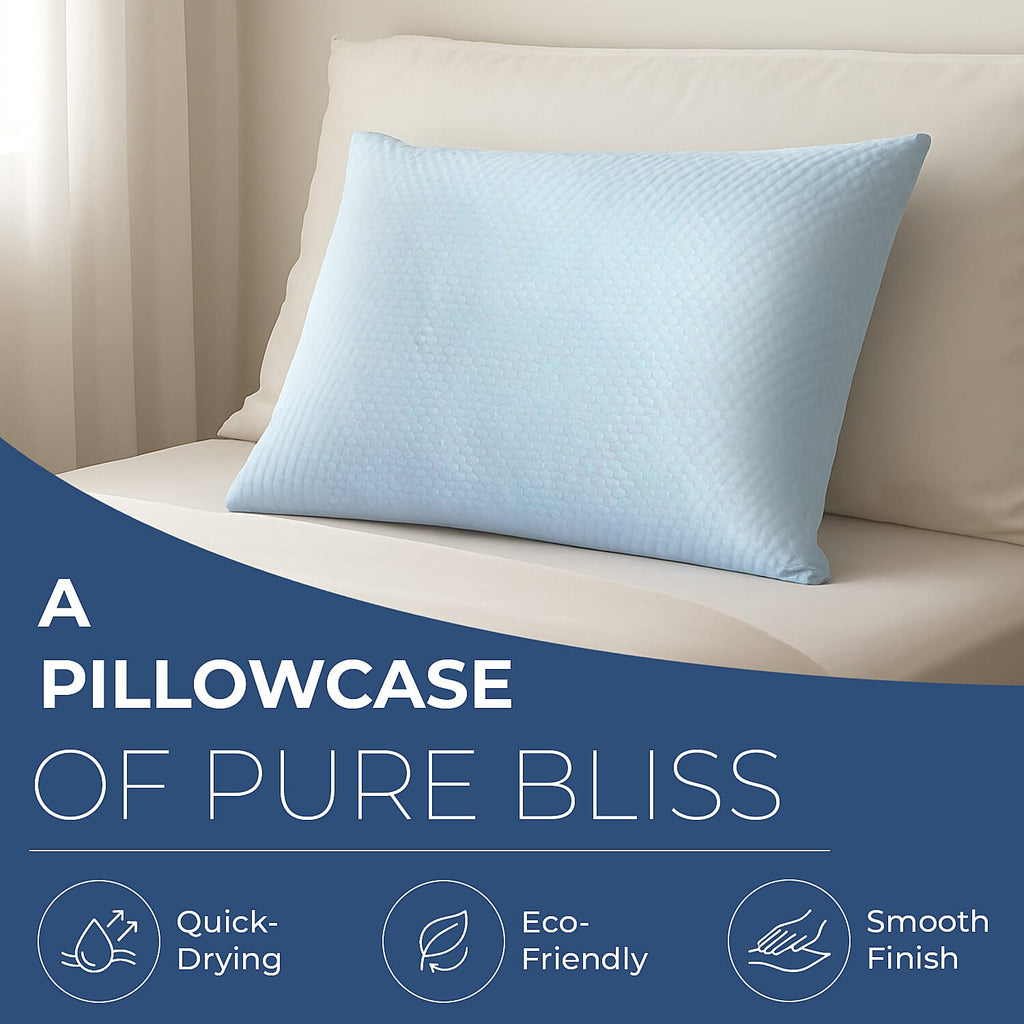 Double Sided (Machine Washable) Cooling Pillowcase With Zipper