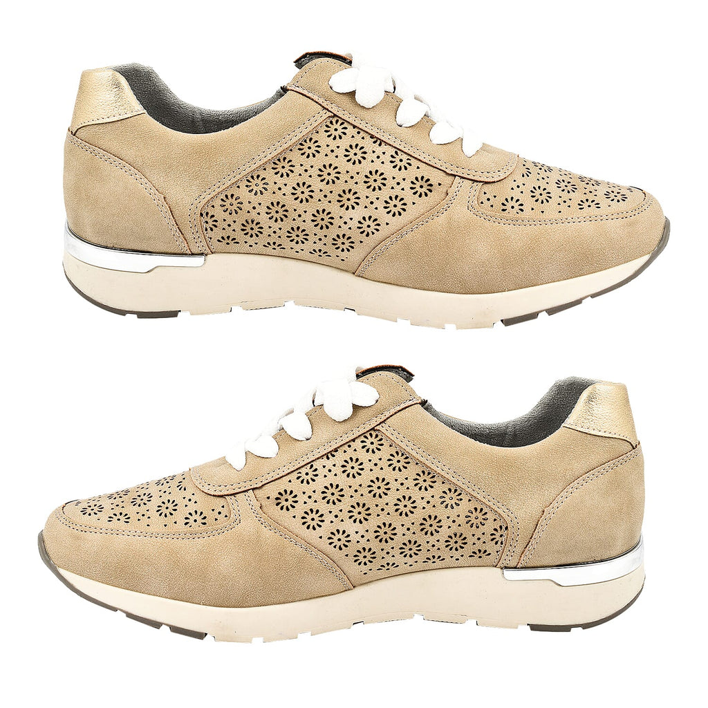 Dr Keller Detailed Trainers (Size 3) - Beige