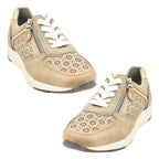Dr Keller Detailed Trainers (Size 3) - Beige