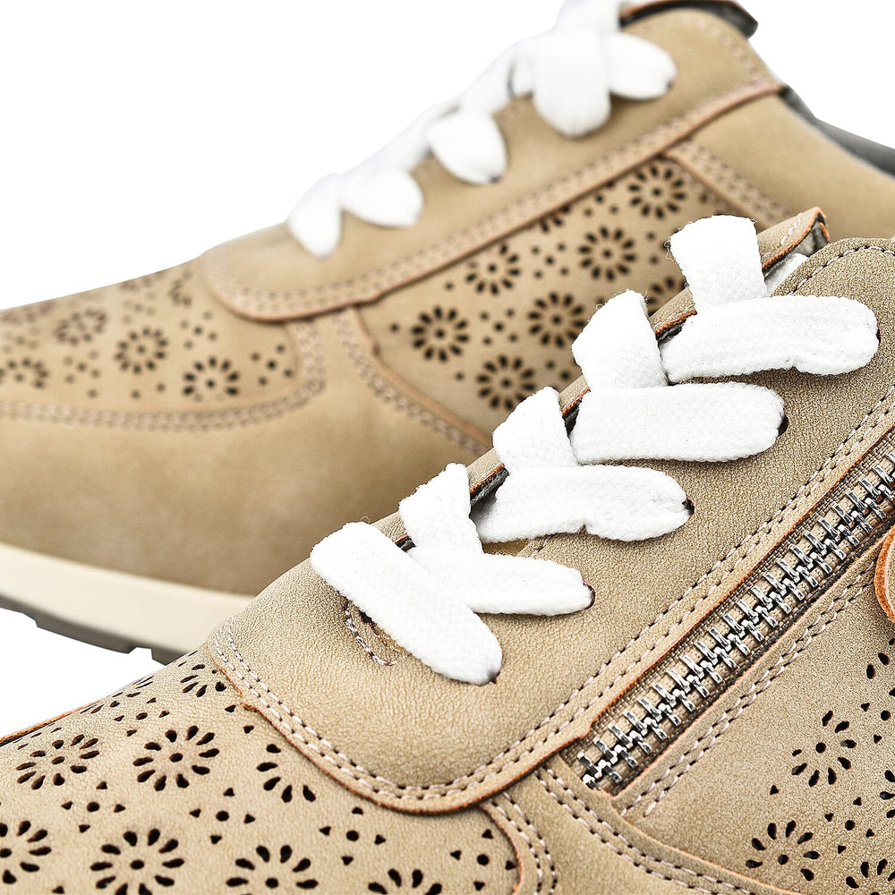 Dr Keller Detailed Trainers (Size 3) - Beige