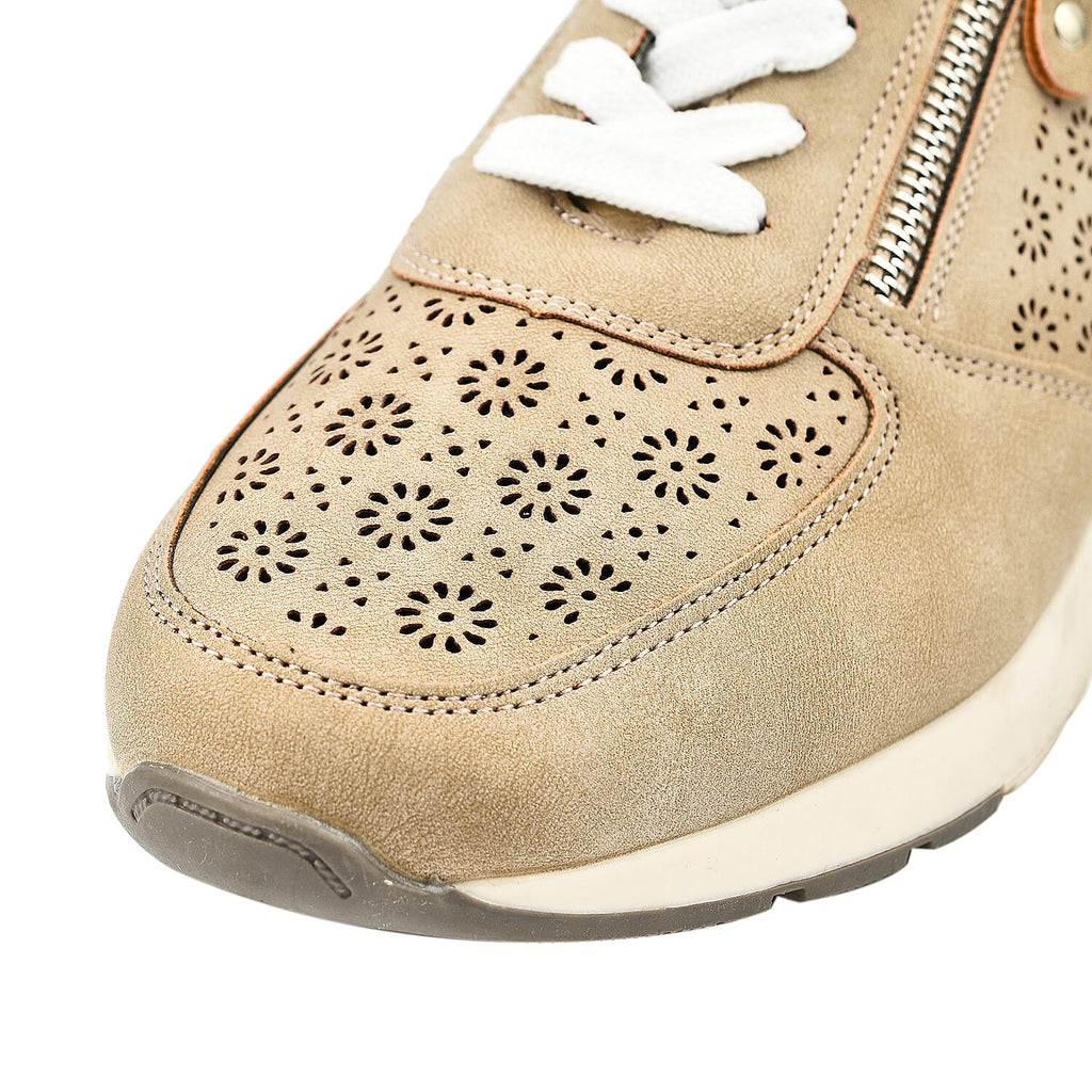 Dr Keller Detailed Trainers (Size 3) - Beige