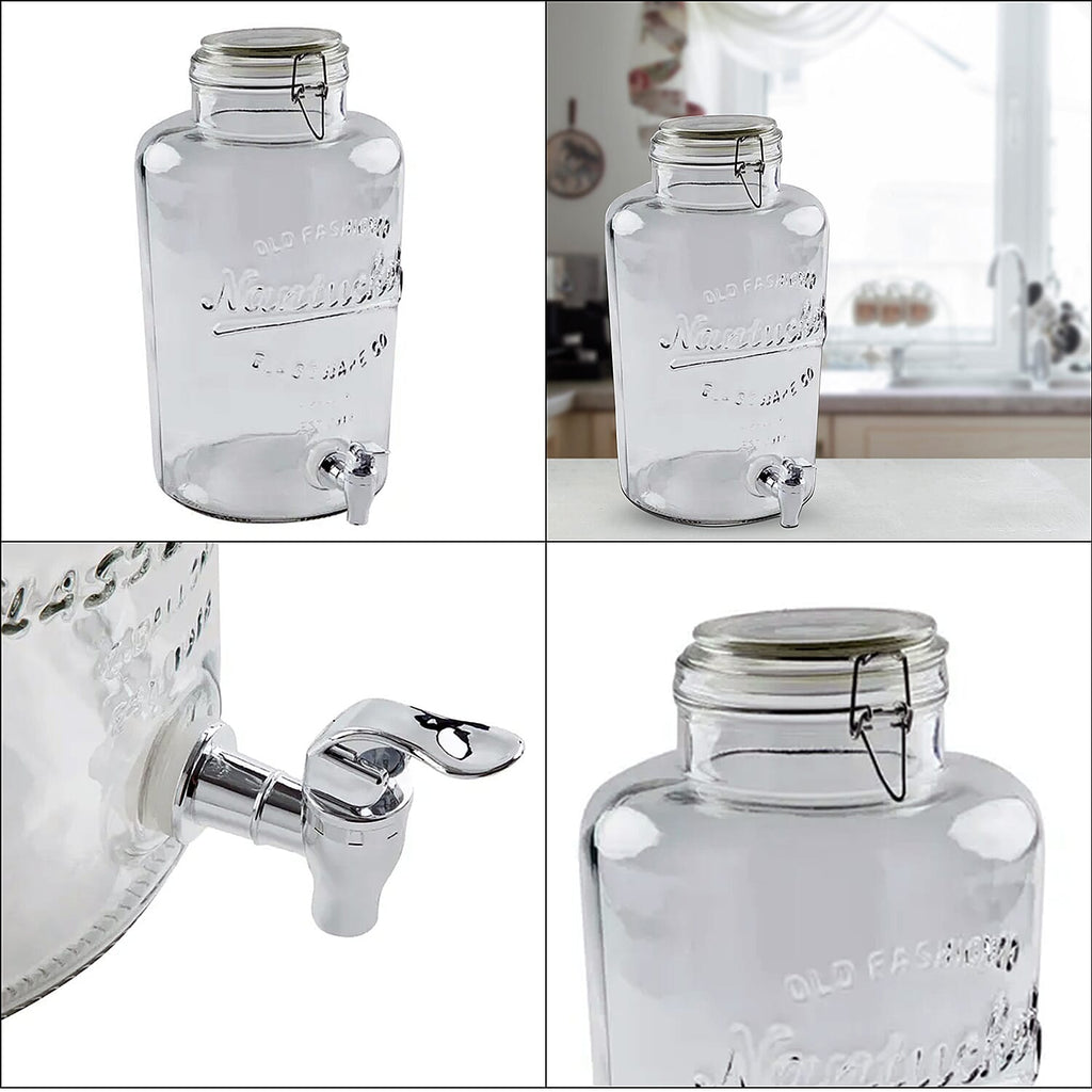 Drink Dispenser Jar with 8L Capacity (Size 36x21x21 cm)