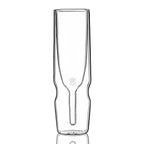 Set of 2 Double Walled Flute Glass 190ml - Transparent
