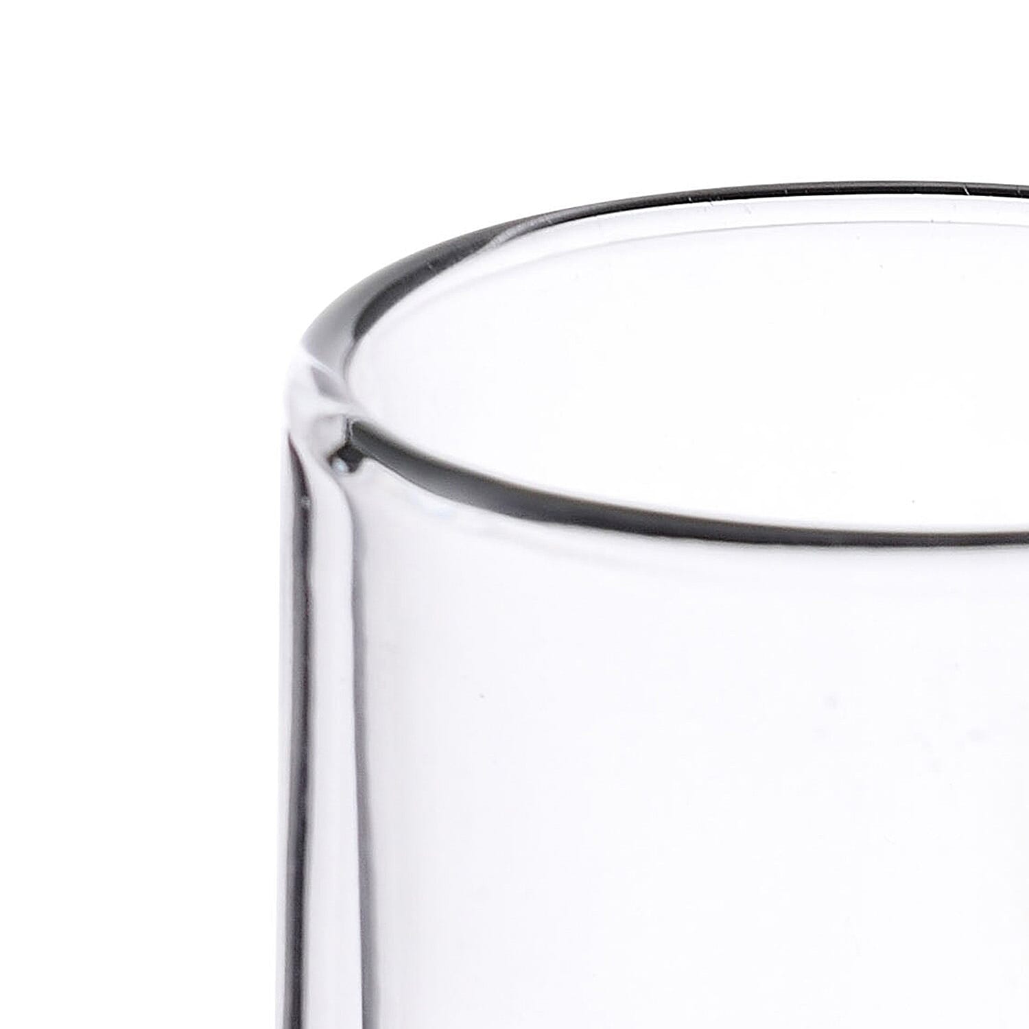 Set of 2 Double Walled Flute Glass 190ml - Transparent