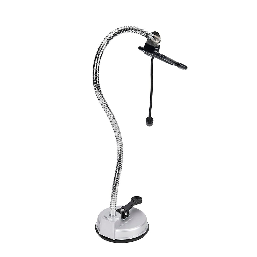 Suction Cup Hair Dryer Holder - Black & Silver
