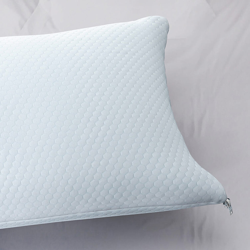 Dual-Sided Cooling Pillowcase With Zipper (Machine Washable)