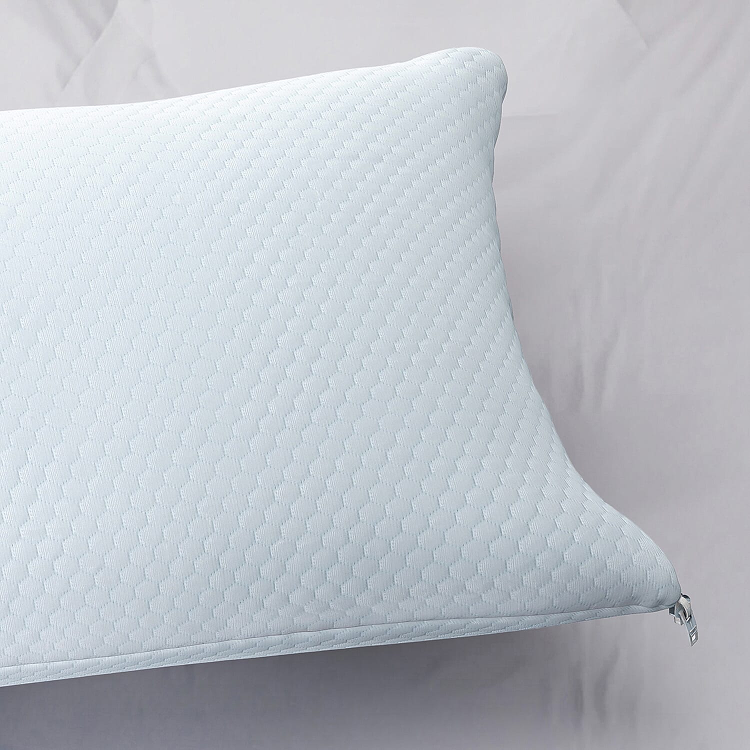 Dual-Sided Cooling Pillowcase With Zipper (Machine Washable)
