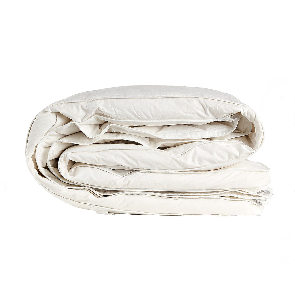 Duck Feather & Down Dual Layer Mattress Topper (Size Single) - White