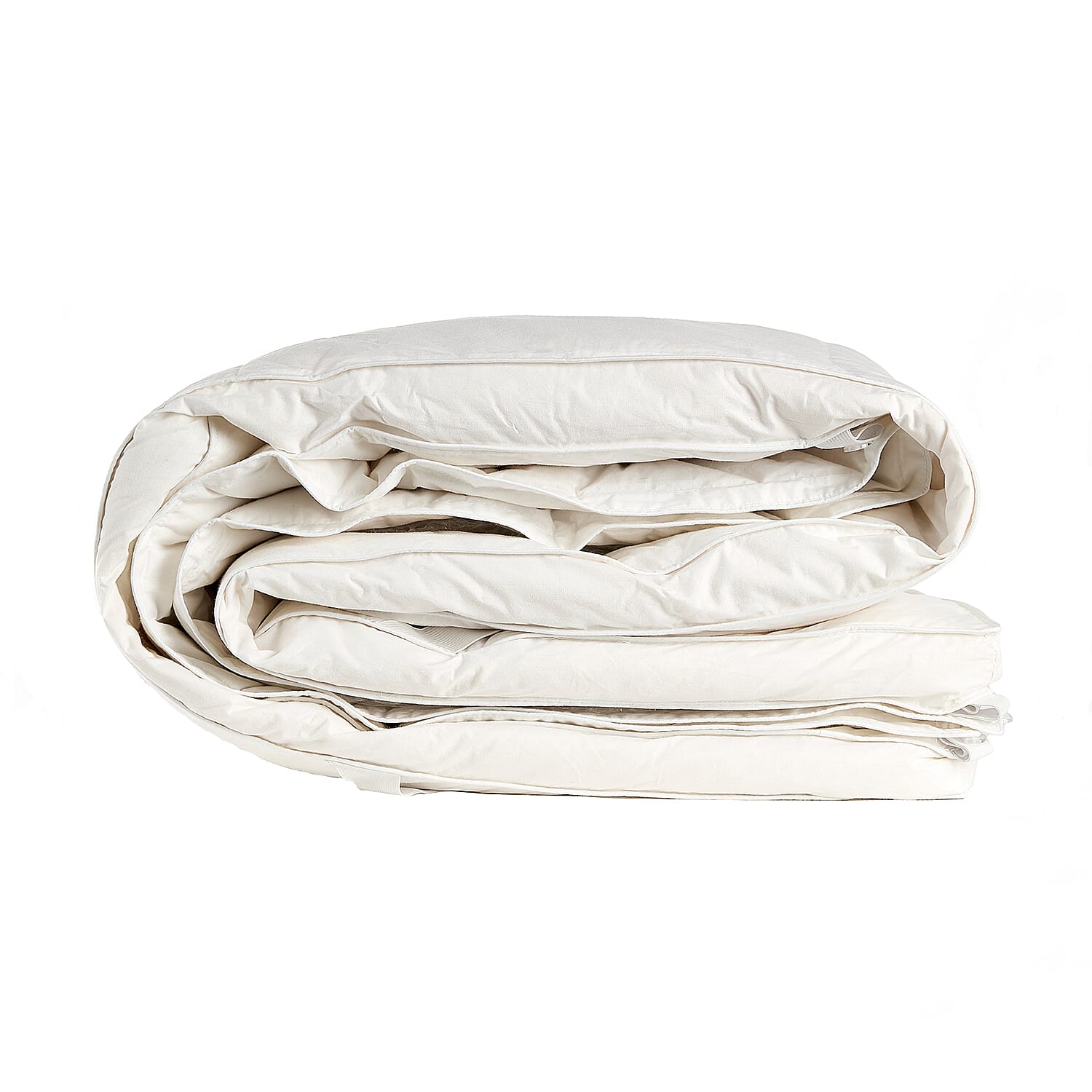 Duck Feather & Down Dual Layer Mattress Topper (Size Single) - White