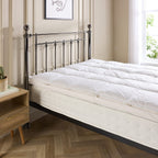 Duck Feather & Down Dual Layer Mattress Topper (Size Single) - White