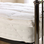 Duck Feather & Down Dual Layer Mattress Topper (Size Single) - White