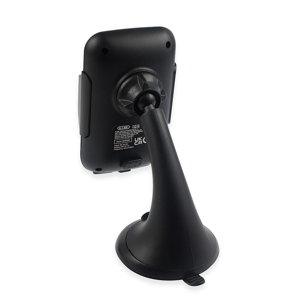 Dunlop Car Phone Holder and Wireless Charger - Black