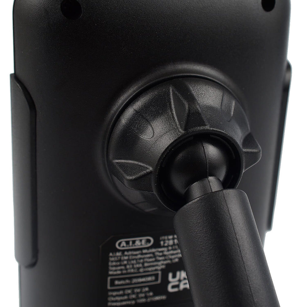 Dunlop Car Phone Holder and Wireless Charger - Black