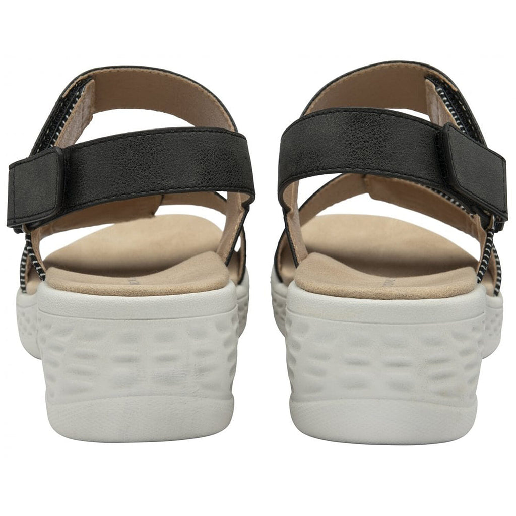 Dunlop Womens Selina Comfortable Slip-On Design Sandals (Size 7) - Charcoal