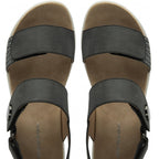 Dunlop Womens Selina Comfortable Slip-On Design Sandals (Size 8) - Charcoal