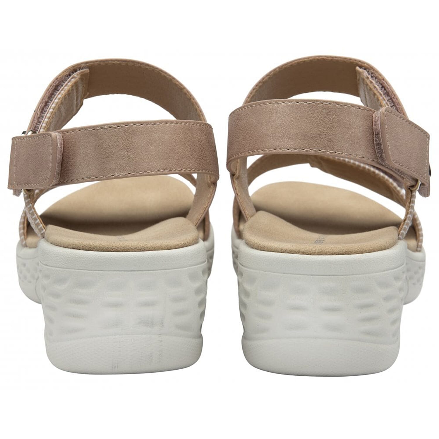Dunlop Womens Selina Comfortable Slip-On Design Sandals (Size 8) - Dusky Pink