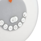 Dutch Originals Digital Sunrise Rechargeable Alarm Clock with 7 Colors LED Sunrise Simulator