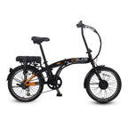 E-life Eglide 6 Speed Folding Electric Bike (Charges in 2-3 Hrs, 25 miles On Single Charge ) - Orange & Black