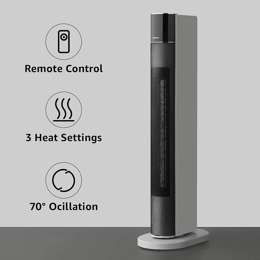 ECO Tower Heater & Fan With 3 Heat Settings, Timer & Remote Control