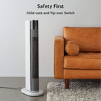ECO Tower Heater & Fan With 3 Heat Settings, Timer & Remote Control