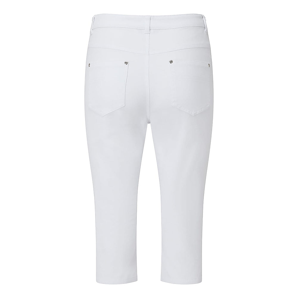 Emreco Cotton Crop Trouser (Size 10) - White