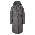 Emreco Shawl Collar Longline Padded Coat (Size 12) - Grey