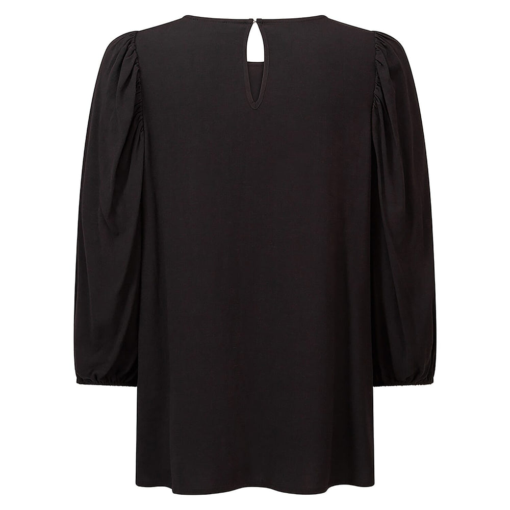 Emreco 3-4 Sleeve Top with Necklace - Black (Size 20)