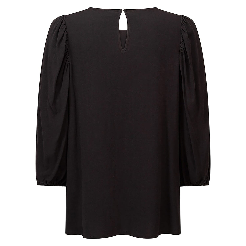 Emreco 3-4 Sleeve Top with Necklace - Black (Size 20)