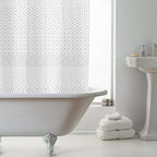 PEVA Shower Curtain Geo (Size 180 cm) - Cream