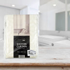 PEVA Shower Curtain Geo (Size 180 cm) - Cream