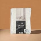 PEVA Shower Curtain Geo (Size 180 cm) - Cream