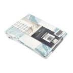 PEVA Shower Curtain with Hooks Marble Wave (Size 180 cm) - Green