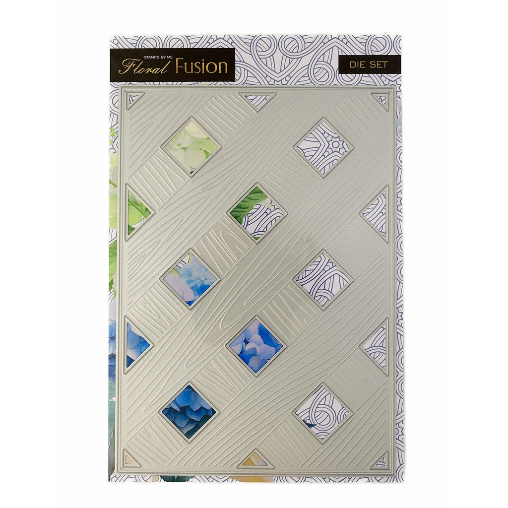 "EXCLUSIVE TO IDEAL WORLD  STENCIL DIE AND PAPER COLLECTION - FLORAL FUSHION   "