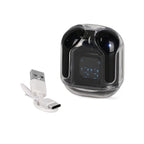 TWS Earbuds with Battery Display - 200mAh Charging Case - Black