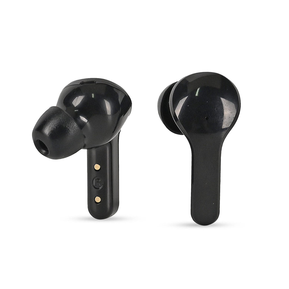 TWS Earbuds with Battery Display - 200mAh Charging Case - Black