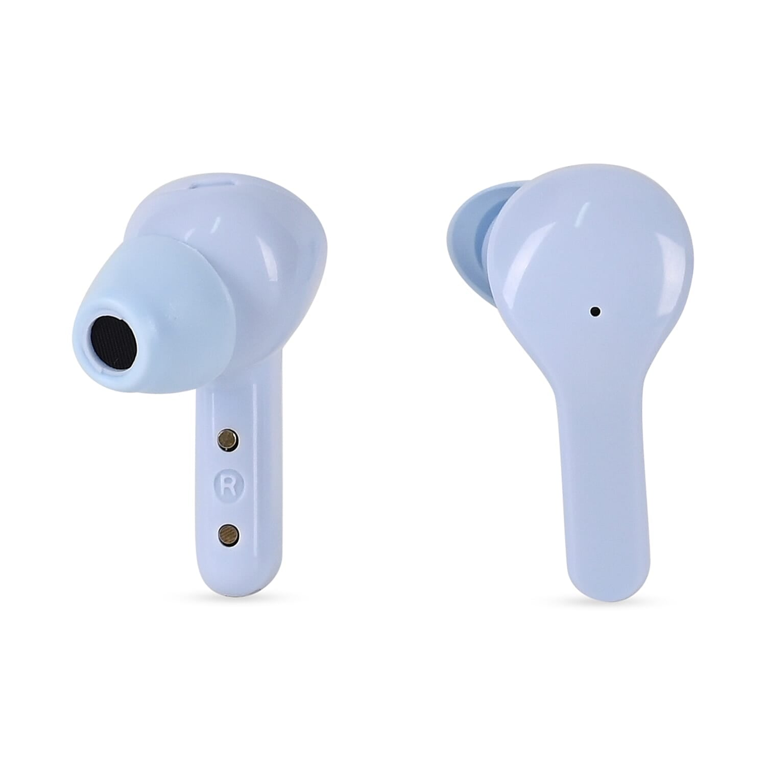 TWS Earbuds with Battery Display - 200mAh Charging Case - Baby Blue