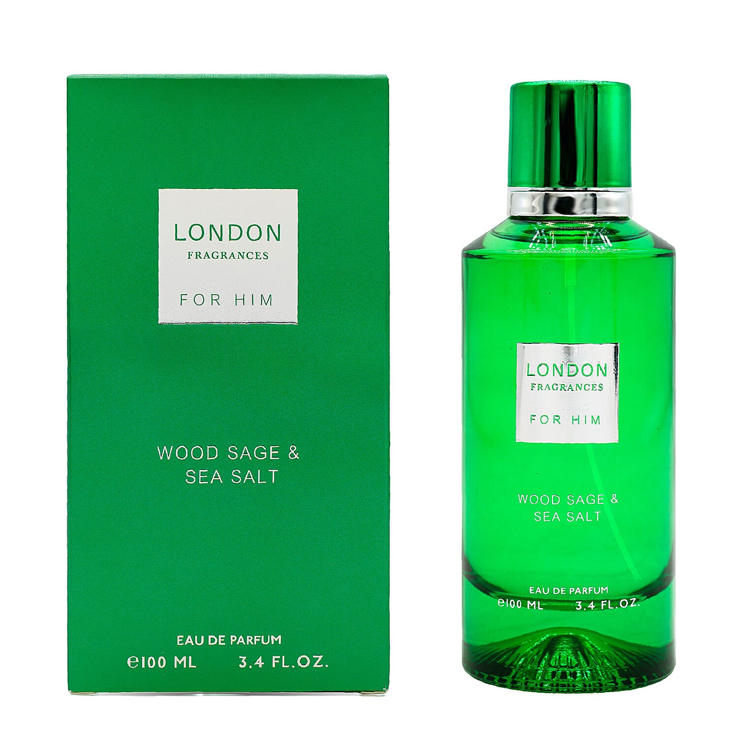 London Fragrances For Him - Wood Sage - Sea Salt (100ml)