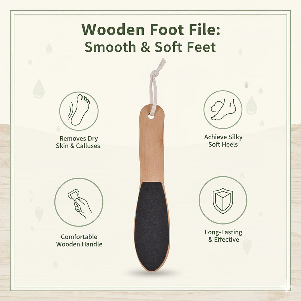 Set of 6 Eco bath accessories -  bath belt, wooden foot file, mesh sponge, loofah block, oval sisal pad, oval wooden body massager