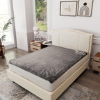 Electric Heated Double Layer Sherpa Blanket With 9 Heat Levels, Machine Washable and Timer (200x150 cm) - Grey